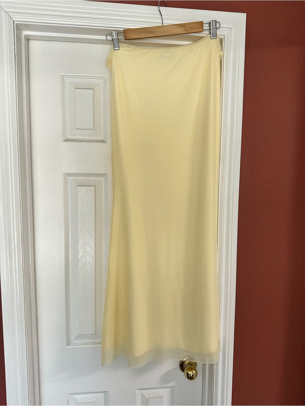 Caviar Tie Waist Maxi Skirt Princess Polly Lemon - Picture 2 of 7